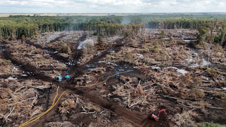 Firefighters still battling ‘challenging’ blaze after 11 days