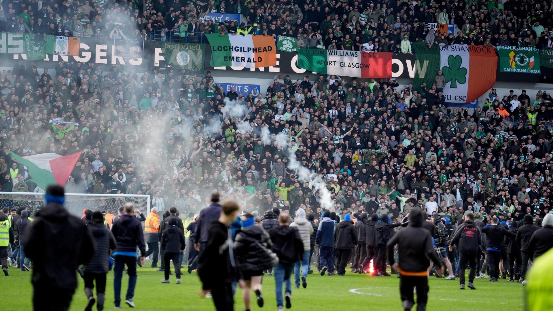 Celtic and Rangers ordered to play behind closed doors after fan clashes
