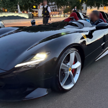 Why rare Ferrari in the UK for less than a day was targeted by police