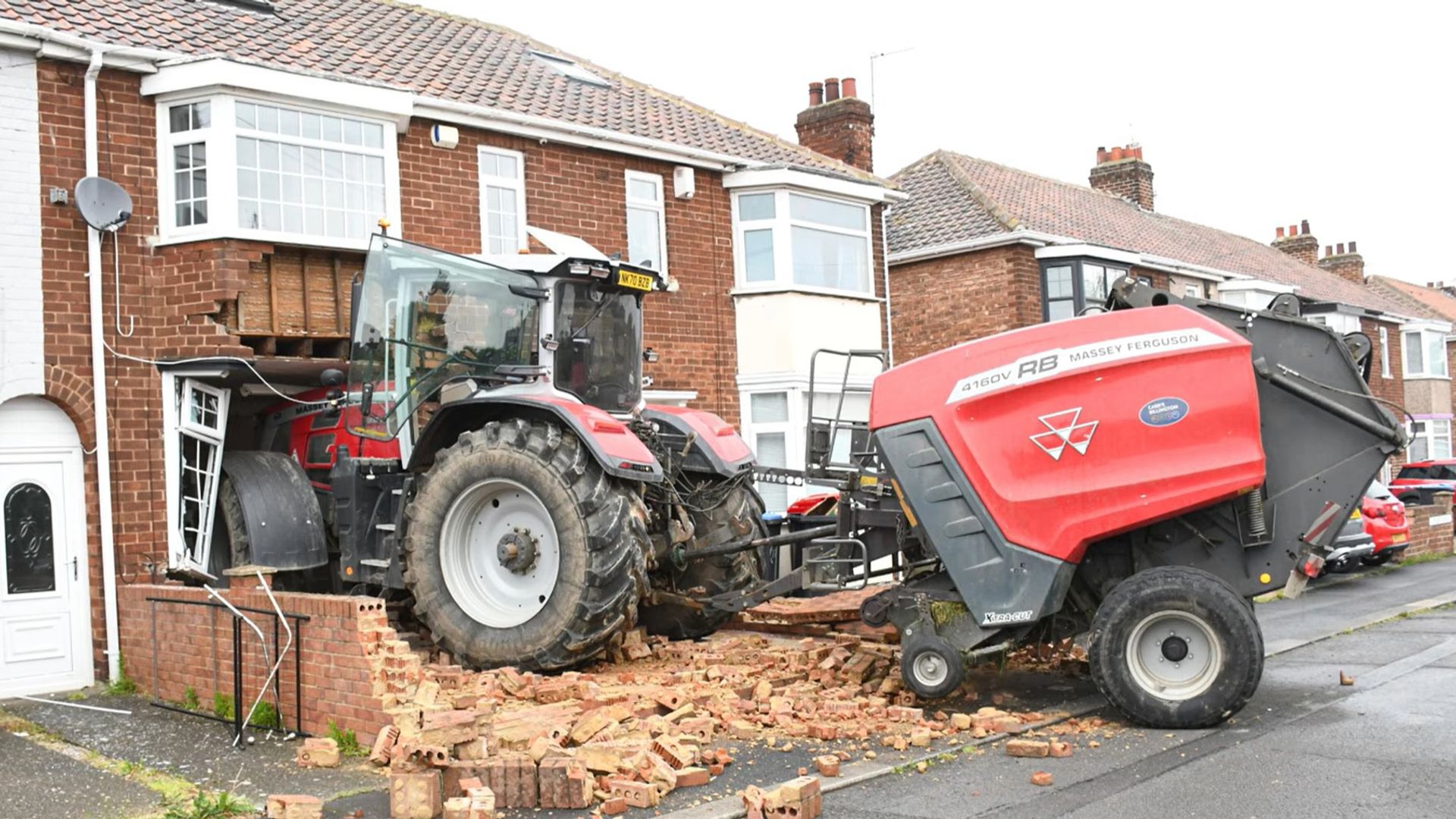 Man jailed for ramming tractor into house in revenge attack on rival