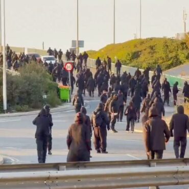 Police response to Dover protests set to come under scrutiny, as Tommy Robinson associate appears to claim credit