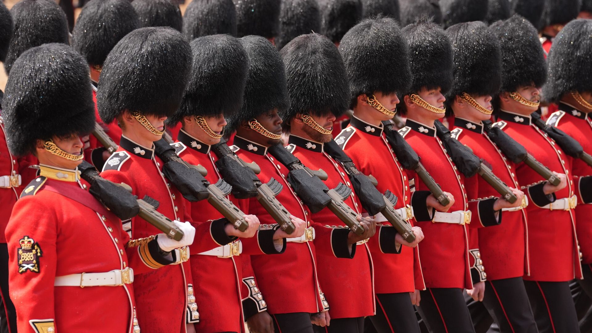 Bearskin caps worn by King’s Guards should be replaced with fake fur alternative, MPs say