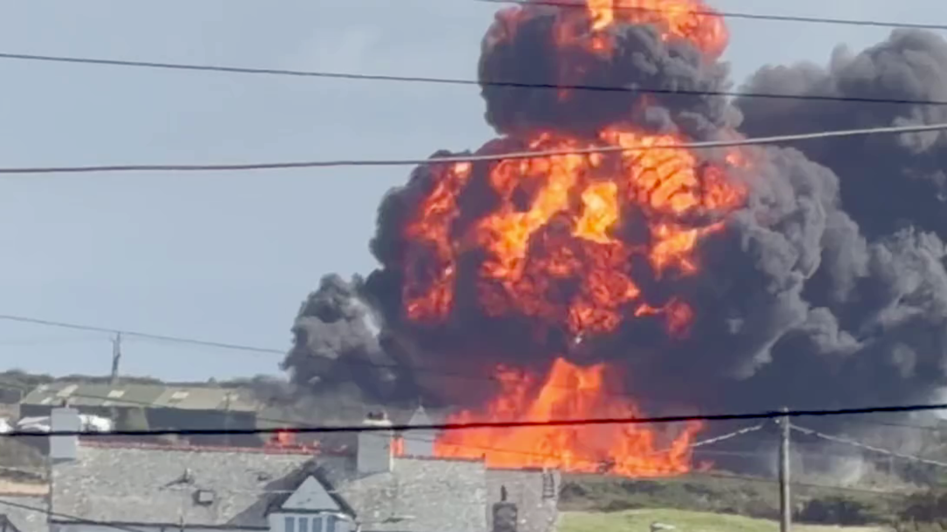 RAF aircraft crashes in Wales